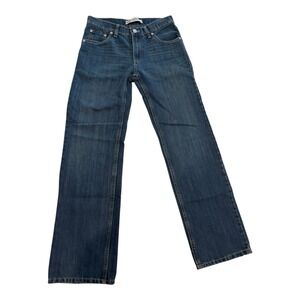 Levi's 505 Regular Girls 16 Reg 28x28 Straight Leg Mid‎ Rise Blue Denim Jeans